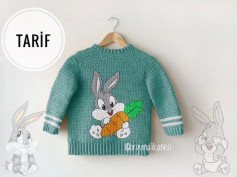 free crochet pattern bunny sweater.