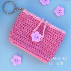 free crochet pattern card holder