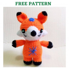 free crochet pattern carrot color fox
