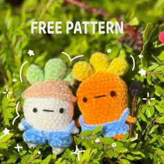 free crochet pattern carrot man