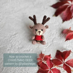 free crochet pattern christmas deer