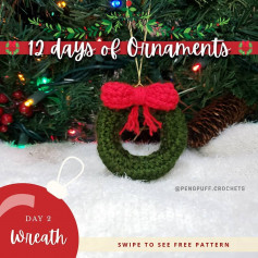 free crochet pattern christmas ring