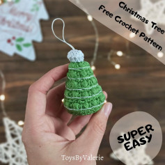 free crochet pattern christmas tree keychain