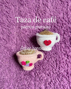 free crochet pattern coffee cup.
