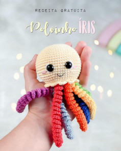 free crochet pattern colorful tentacles octopus