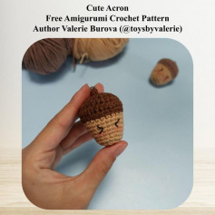 free crochet pattern cute acron