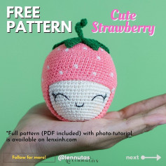 free crochet pattern cute strawberry