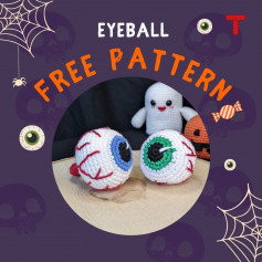 free crochet pattern eyeball