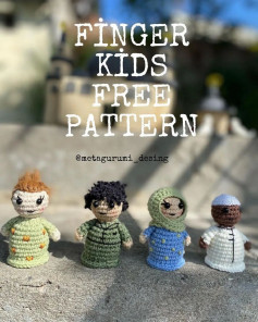free crochet pattern finger kids