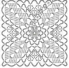 free crochet pattern five squares.