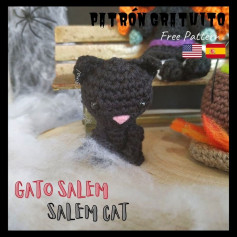 free crochet pattern gato salem salem cat