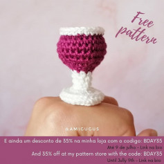 free crochet pattern glass cup