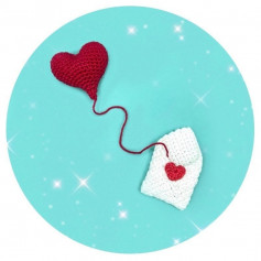 free crochet pattern heart and letter