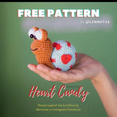 free crochet pattern heart candy
