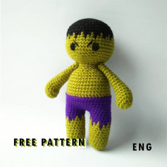 free crochet pattern Hulk