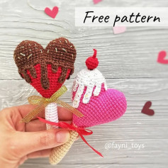 free crochet pattern ice cream heart