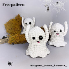 free crochet pattern little ghost