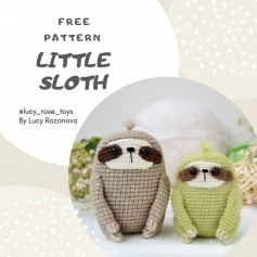 free crochet pattern little sloth