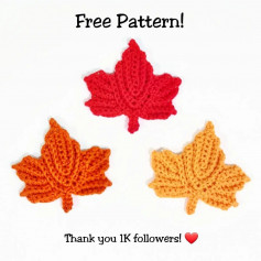free crochet pattern maple leaf