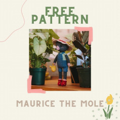 free crochet pattern maurice the mole