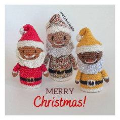 free crochet pattern mini santa