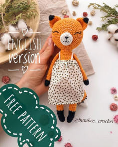 free crochet pattern orange fox