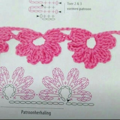 free crochet pattern pattern on the back of the wings