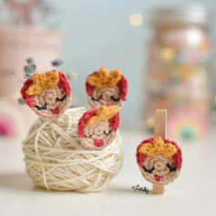 free crochet pattern princess hairpin