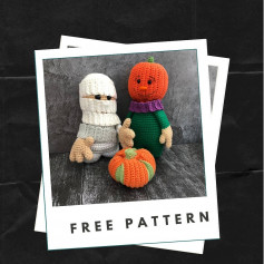 free crochet pattern pumpkin doll.