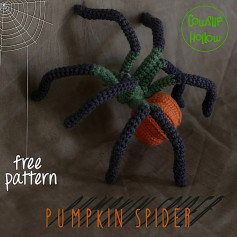 free crochet pattern pumpkin spider
