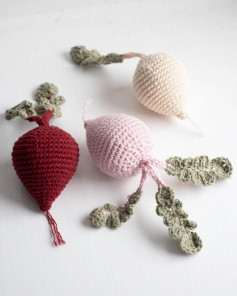 free crochet pattern radish