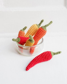 free crochet pattern red peppers