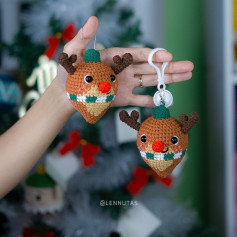 free crochet pattern reindeer crnament