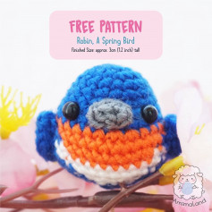 free crochet pattern robin a spring bird