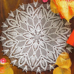 free crochet pattern round with pointed tip
