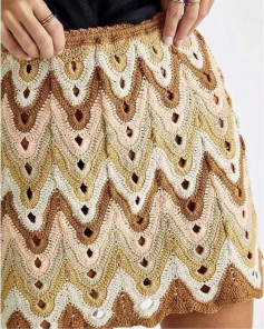 free crochet pattern short skirts