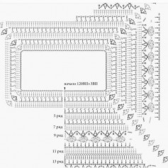 free crochet pattern square with square in the middle.