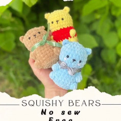 free crochet pattern squishy bears