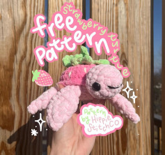 free crochet pattern strawberry turtle