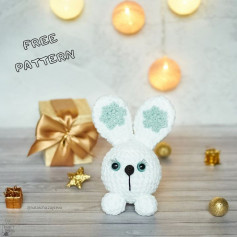 free crochet pattern the winter bunny