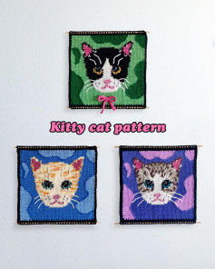 free crochet pattern to decorate the cats face.