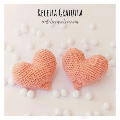 free crochet pattern two hearts