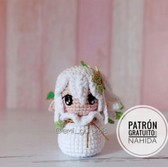 free crochet pattern white hair doll,