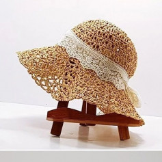 free crochet pattern wide-brimmed hat