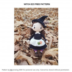 free crochet pattern witch ezi