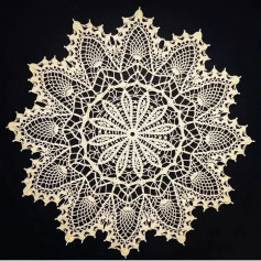 free crochet pattern with 12 petals