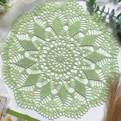 free crochet pattern with circular pattern in the center