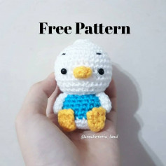 free crochet pattern yellow-billed duckling