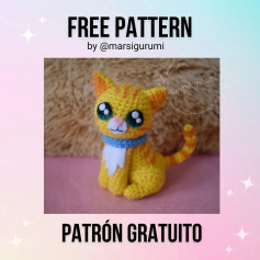 free crochet pattern yellow cat