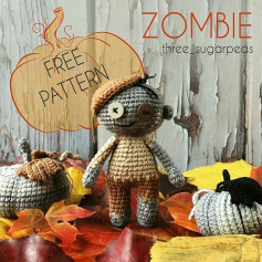 free crochet pattern zombie three sugarpeas